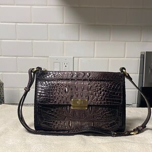 Brahmin Crocodile print shoulder bag